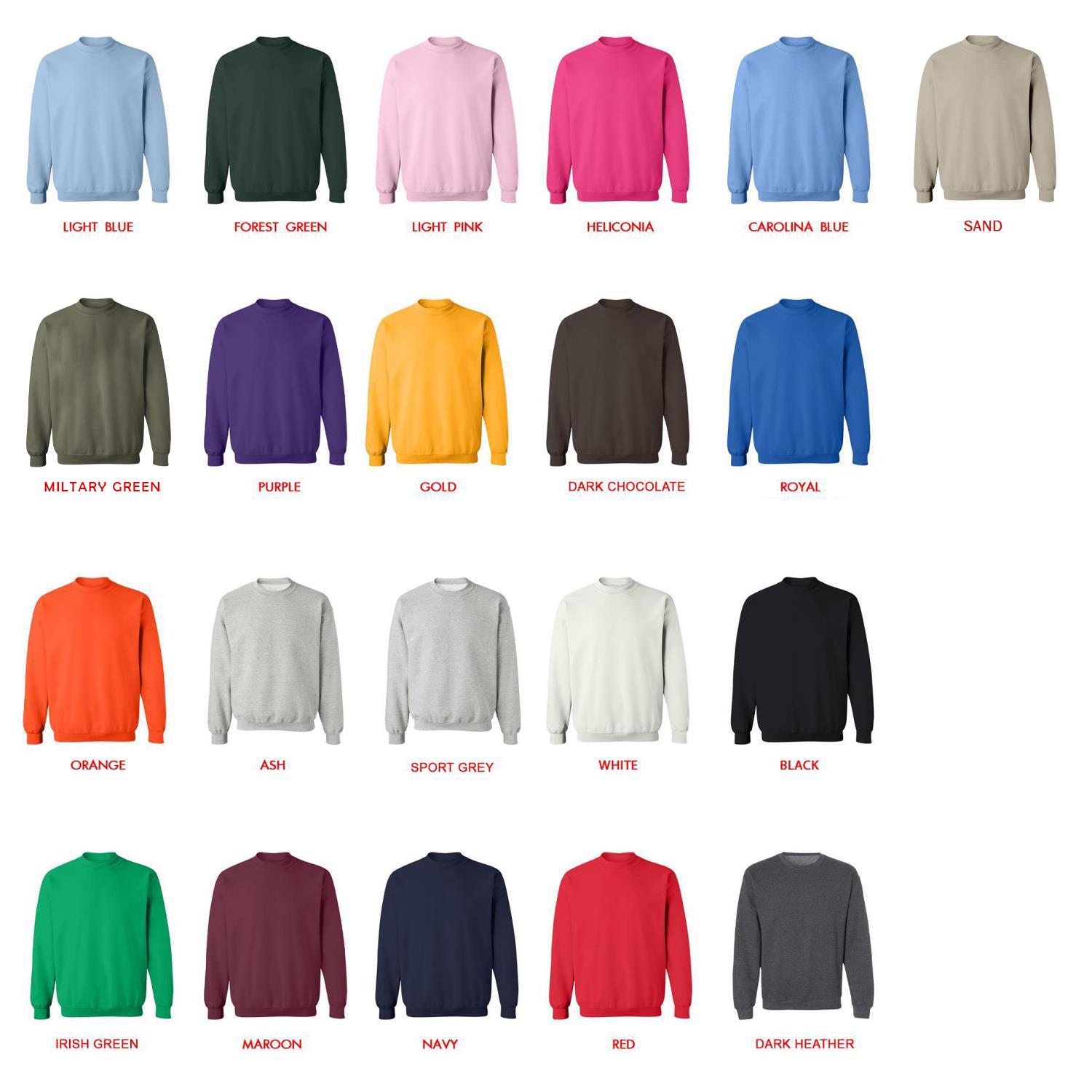 sweatshirt color chart - Linkin Park UK Shop