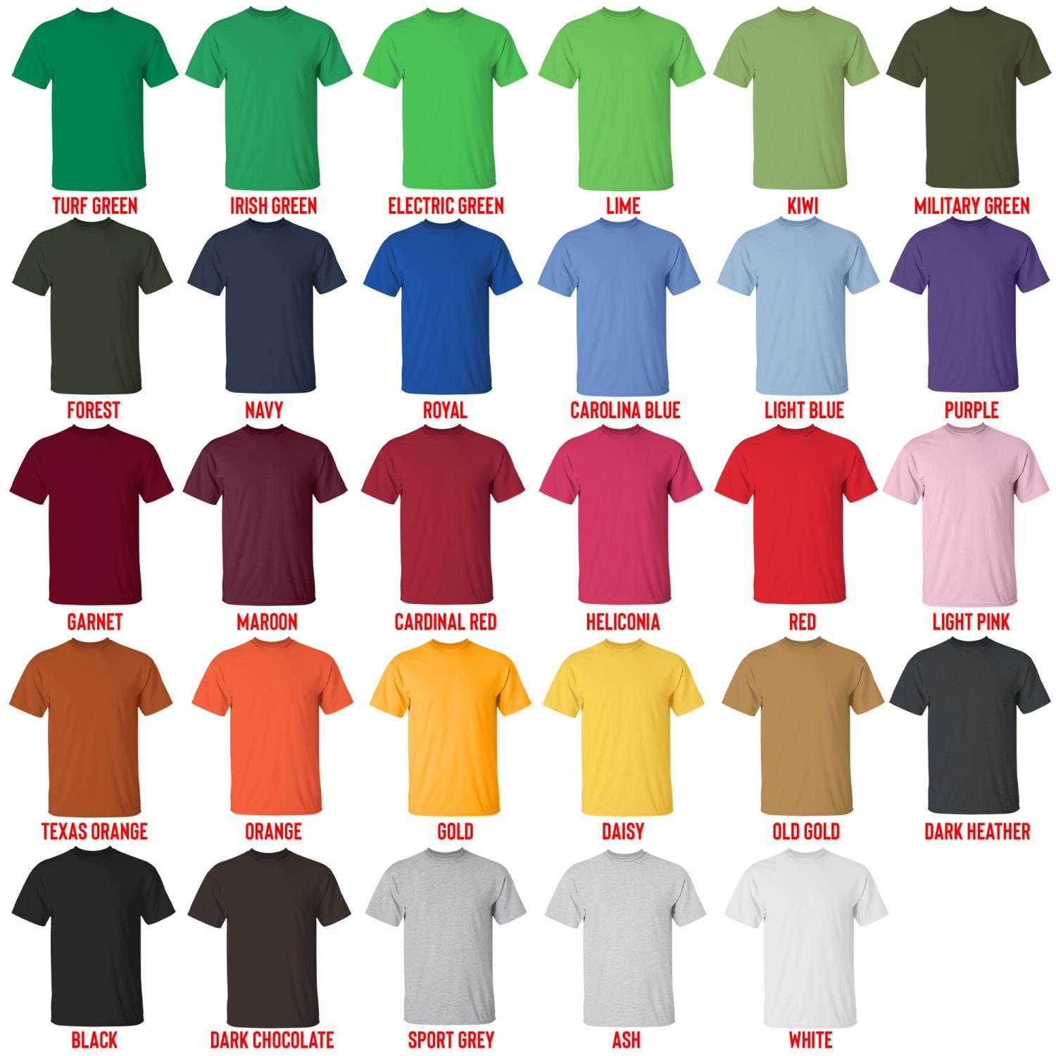 t shirt color chart - Linkin Park UK Shop