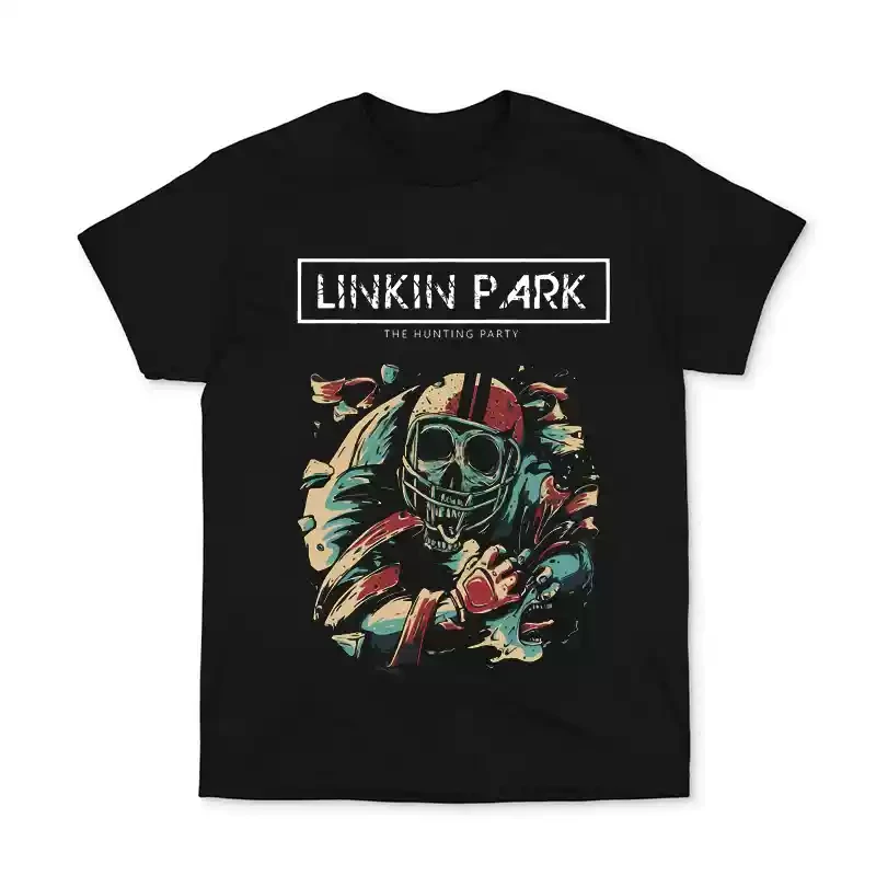 Linkin Park Floral Skull Logo T-Shirt