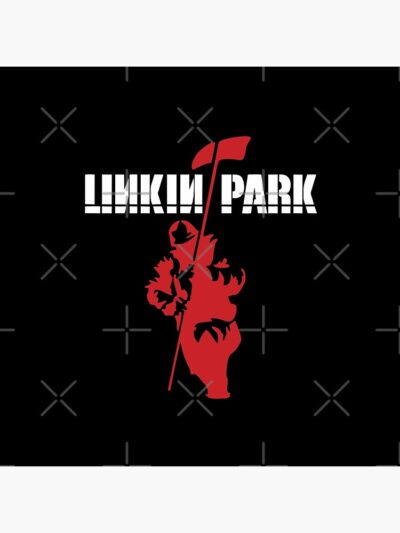 Alternative view of White And Red Man Throw Pillow