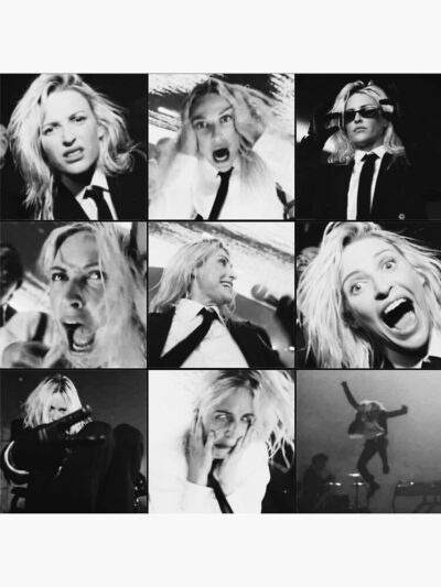 Alternative view of Two Faced Emily Armstrong Throw Pillow