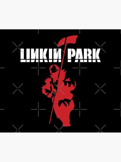 Alternative view of White And Red Man Tapestry