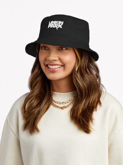 Alternative view of White Words Bucket Hat