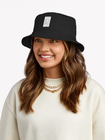 Alternative view of Living Things Cartoon Receipt Bucket Hat