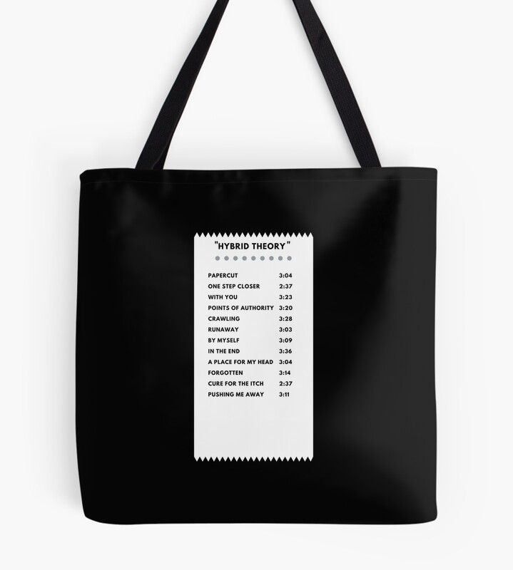 Hybrid Theory Cartoon Receipt Tote Bag