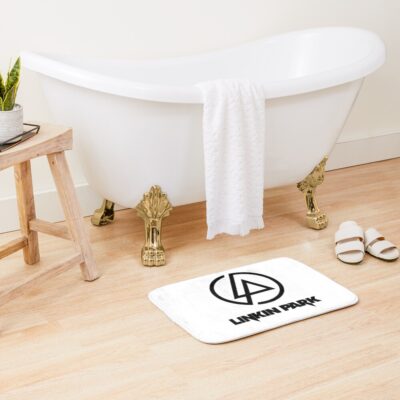 Alternative view of Black Circle And Triangle Bath Mat