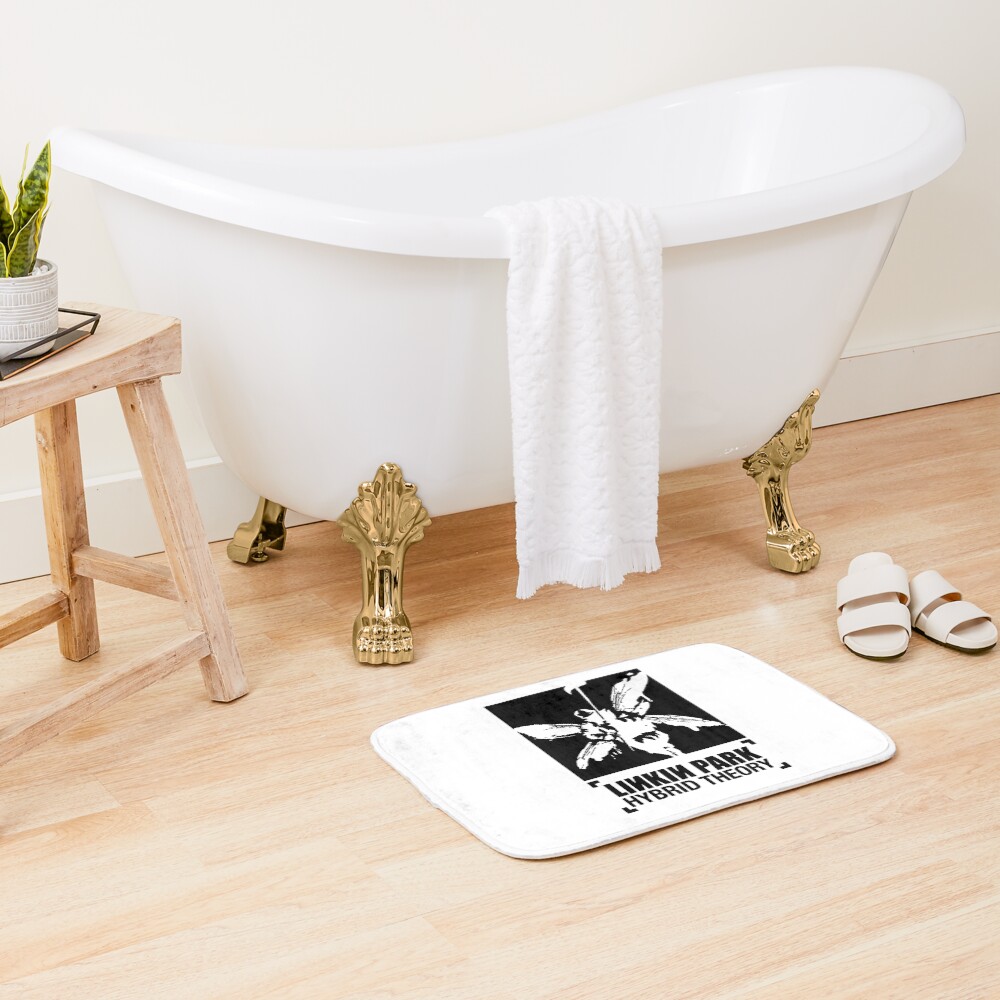 Man With Black Wings Bath Mat - Image 2