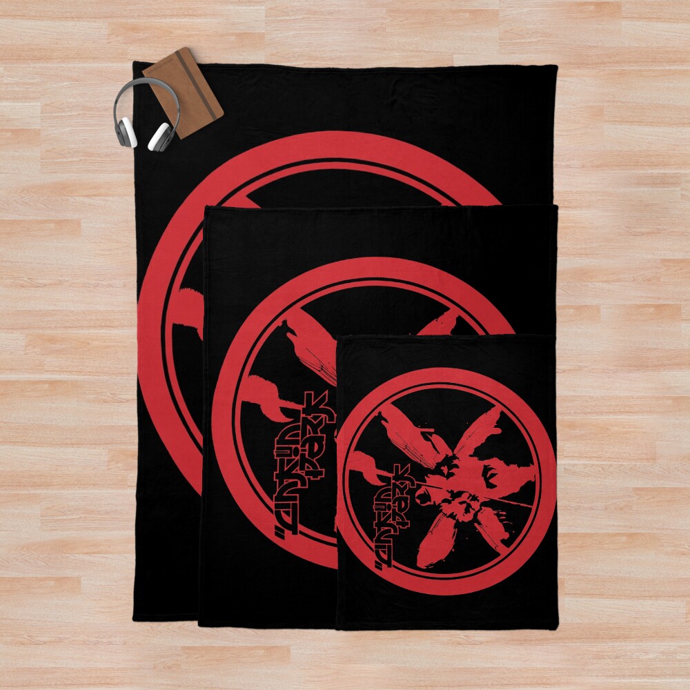 Man With Red Wings Throw Blanket - Image 3