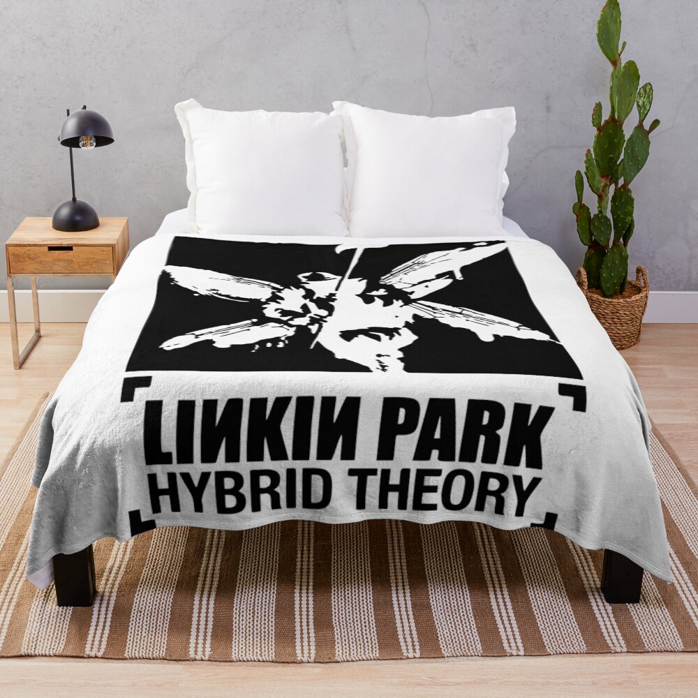 Man With Black Wings Throw Blanket