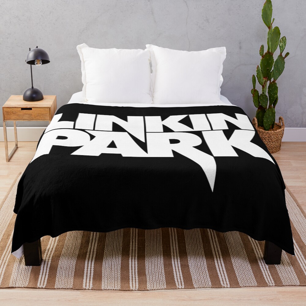 White Words Throw Blanket