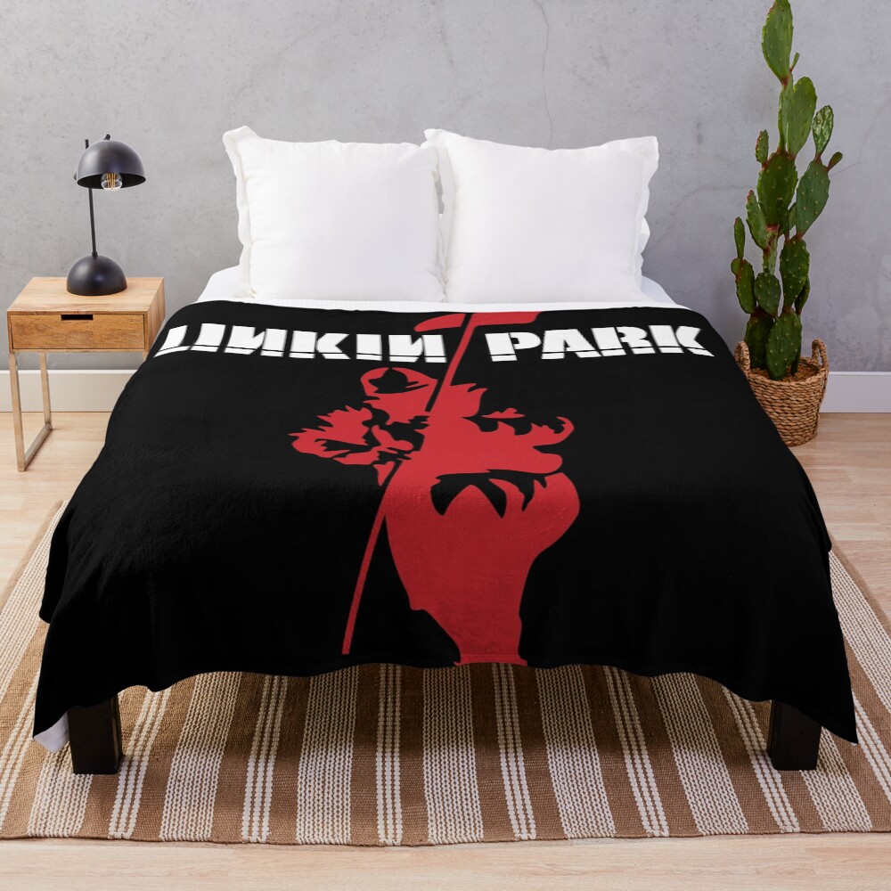 White And Red Man Throw Blanket