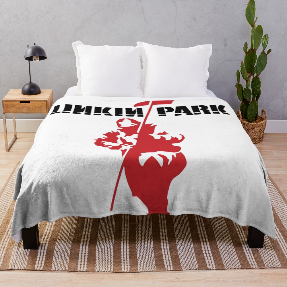 Black And Red Man Throw Blanket