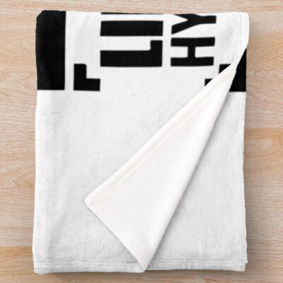 Alternative view of Man With Black Wings Throw Blanket