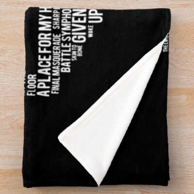 Alternative view of White Hexagram Throw Blanket