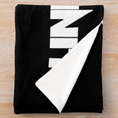 Alternative view of White Circle And Triangle Throw Blanket