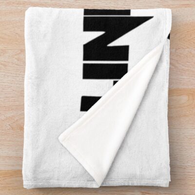 Alternative view of Black Circle And Triangle Throw Blanket