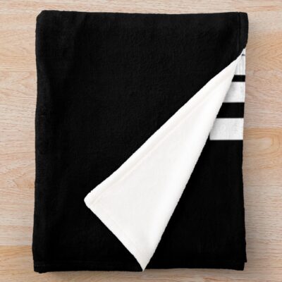 Alternative view of White And Red Man Throw Blanket