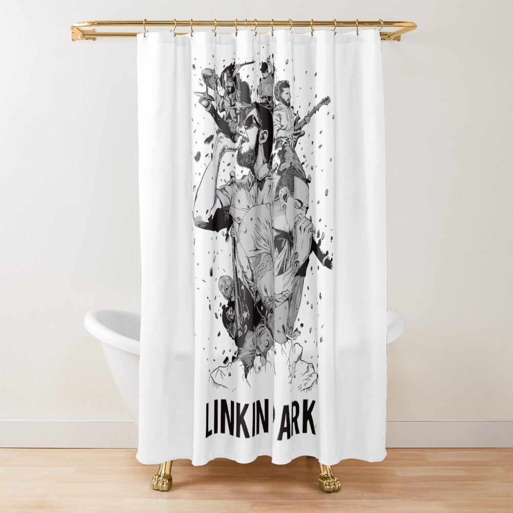 Old Black Formation Shower Curtain