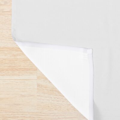 Alternative view of Black Hexagram Shower Curtain