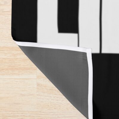 Alternative view of White Circle And Triangle Shower Curtain