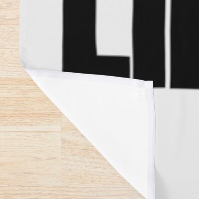 Alternative view of Black Circle And Triangle Shower Curtain