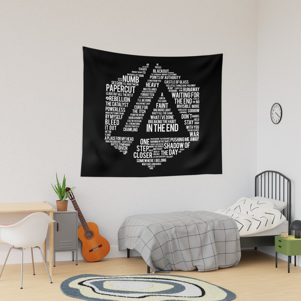 White Hexagram Tapestry