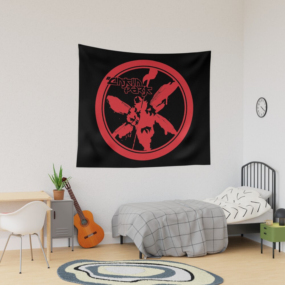 Man With Red Wings Tapestry