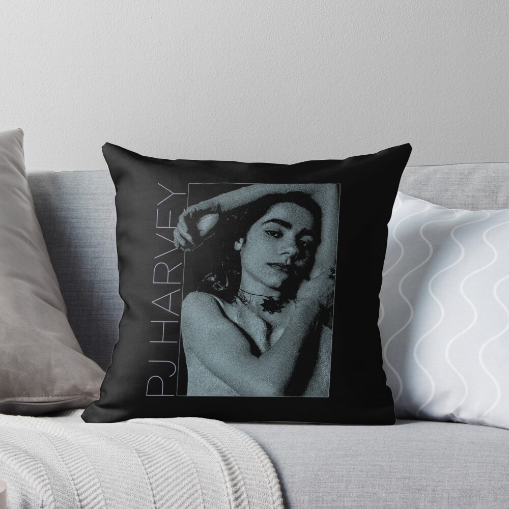 Pj Harvey Vintage Throw Pillow