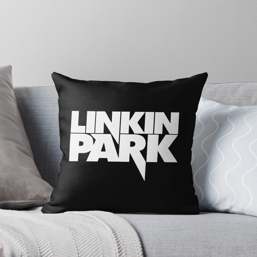 White Words Throw Pillow