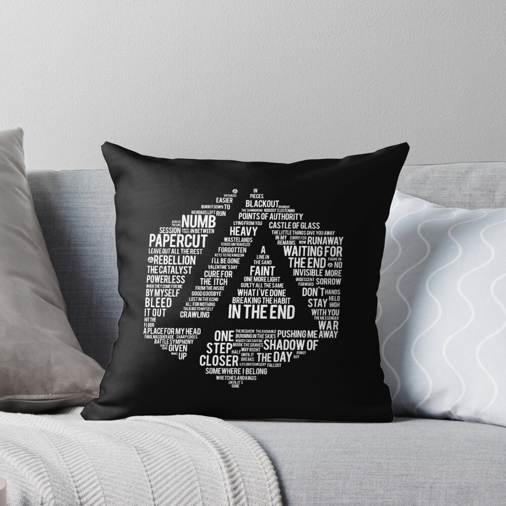 White Hexagram Throw Pillow